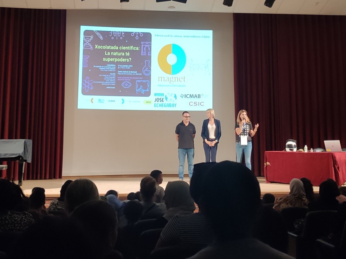 NN Group - ICMAB (@nngroupicmab) on Twitter photo 👩🏫 @alaromaine & Nico Dix participated this weekend at the #EuropeanResearchersNight.
They collaborated with the Program Magnet and other colleagues at the <a href="/icmabCSIC/">icmabCSIC</a> to bring science to 6th-grade students.
<a href="/NNgroupICMAB/">NN Group - ICMAB</a> 🤝 Escola José Echegaray 🤝 <a href="/aliancesmagnet/">Aliances Magnet</a> 👩🏫 @alaromaine & Nico Dix participated this weekend at the #EuropeanResearchersNight.
They collaborated with the Program Magnet and other colleagues at the <a href="/icmabCSIC/">icmabCSIC</a> to bring science to 6th-grade students.
<a href="/NNgroupICMAB/">NN Group - ICMAB</a> 🤝 Escola José Echegaray 🤝 <a href="/aliancesmagnet/">Aliances Magnet</a>