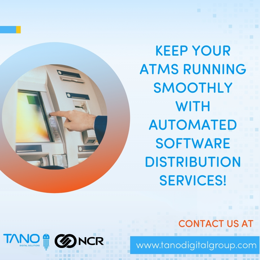 TanoGroup's tweet image. Keep your ATMs secure, up-to-date, and running smoothly with our automated software distribution services. 

Contact us for reliable, cutting-edge ATM services in Botswana.

#NCR #TanoDigitalSolutions  #ATMUpdates #CampaignManagement