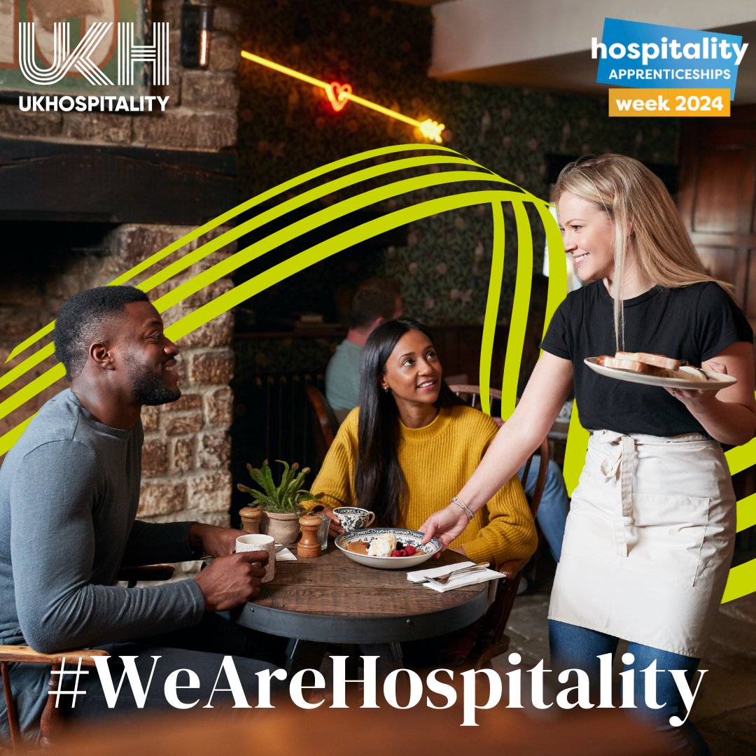 UKHofficial's tweet image. 🎉 It&apos;s here! Hospitality Apprenticeships Week 2024 kicks off today with #WeAreHospitality!

Discover the fun, the excitement and the endless career possibilities in the hospitality industry. 

Ready to join the party? 

#WeAreHospitality #HAW2024