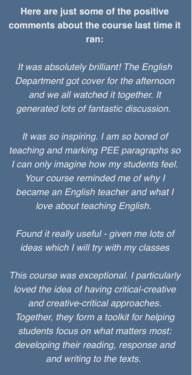 Really looking forward to doing this webinar again with <a href="/AndrewEMC/">Andrew McCallum</a>, especially after the great response from teachers last time! 
englishandmedia.co.uk/courses/613aca…