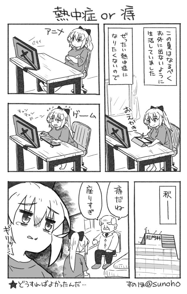 全力で熱中症を回避したら痔になった日記です 
