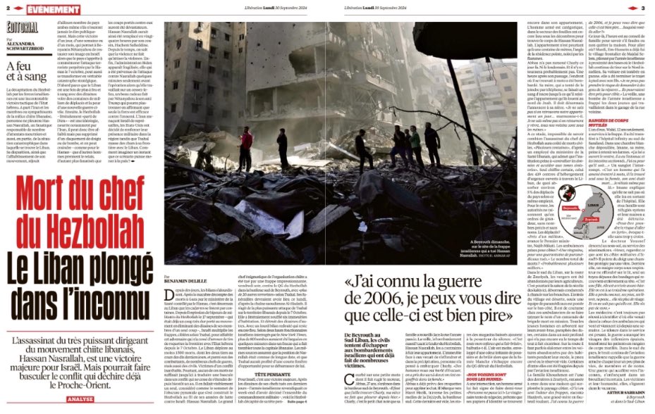🇱🇧 Comment expliquer à quel point la guerre déshumanise ? 

Dans cet article, sans doute l’un des plus difficiles pour moi à écrire, un docteur décrit une scène glaçante : 

Dans un hôpital près de Sarafand, au sud du Liban, le Dr. Youssef descend dans le service des