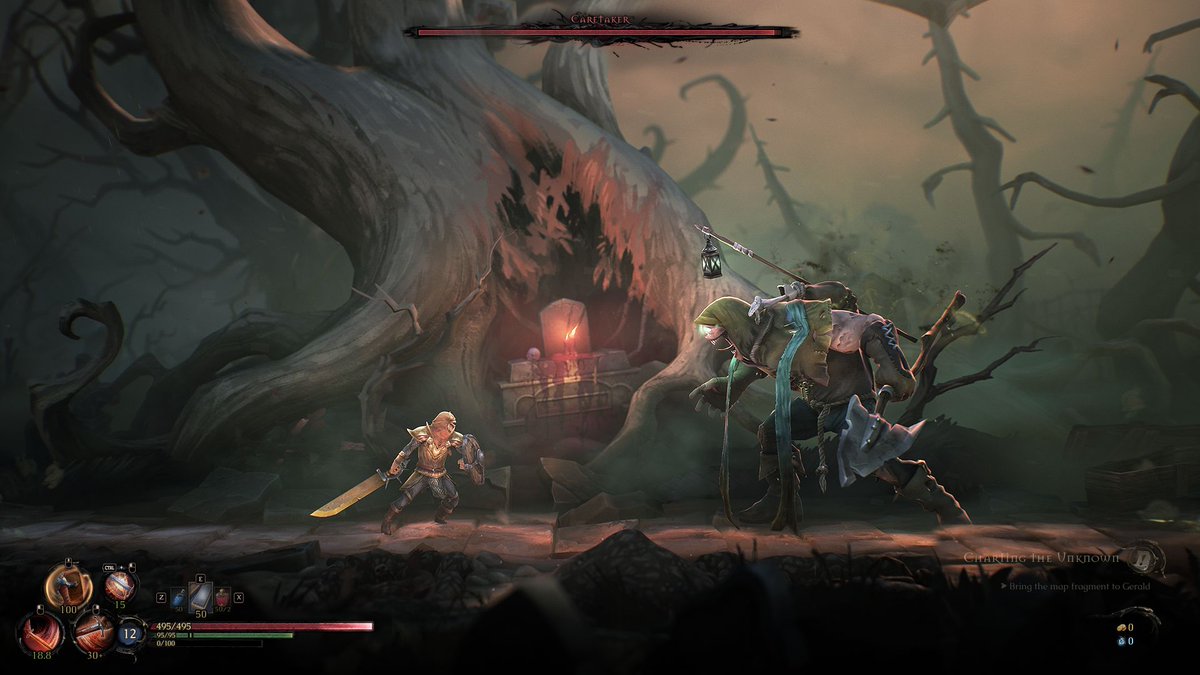 ✨ The Mandragora Steam Demo is Out Now! ✨
store.steampowered.com/app/2423720/Ma…

We hope you enjoy jumping into the decaying world of Faelduum and discovering its dangers and secrets. ⚔️ 

Please help us spread the word and share with your friends/family/cats! 💌