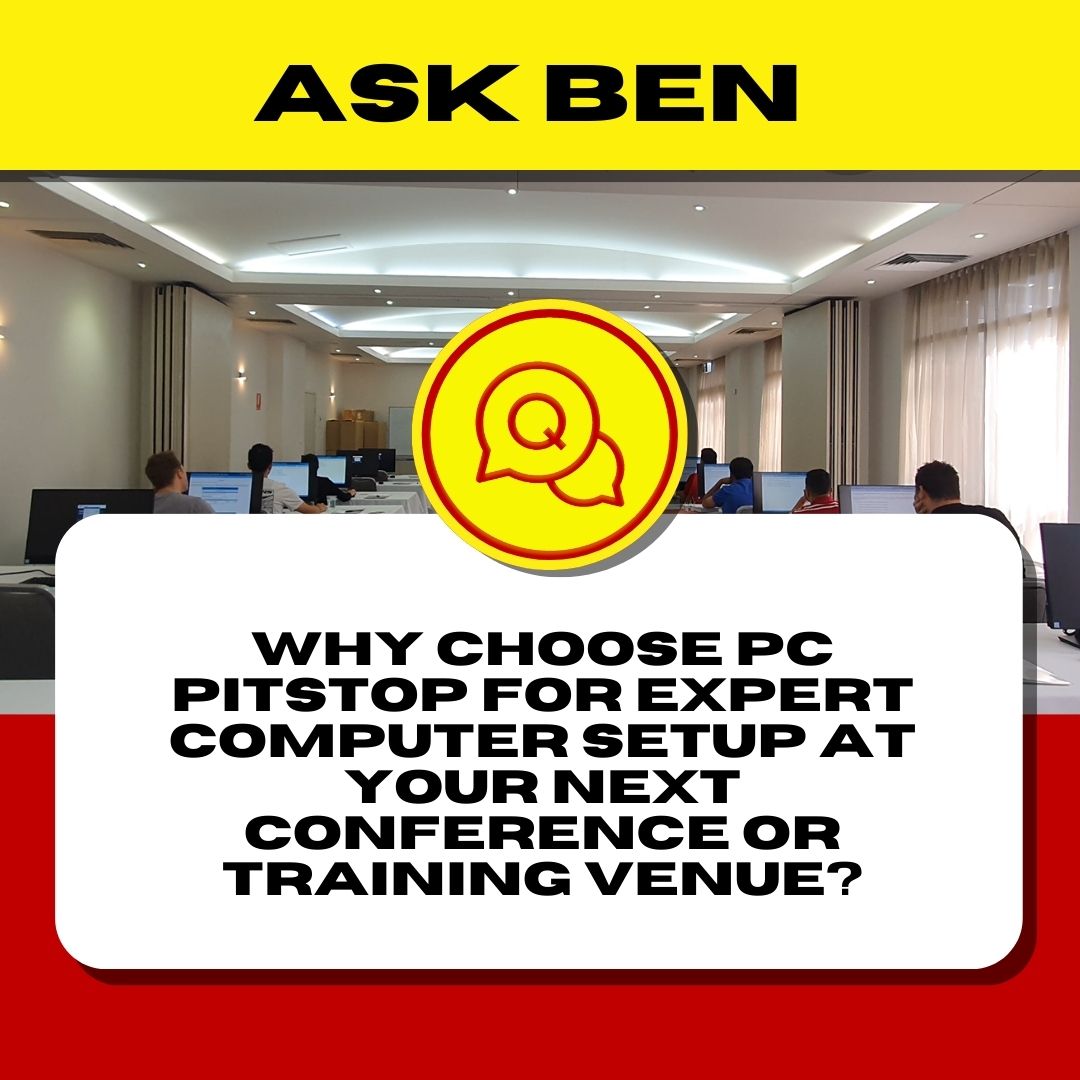 pcpitstopaus's tweet image. Whether it’s a large conference or a small training session, we've got the expertise to ensure every device is ready to go. Don’t stress over your tech setup—leave it to the pros!👉 Need expert computer setup for your next event? Contact PC Pitstop today! #ConferenceTech