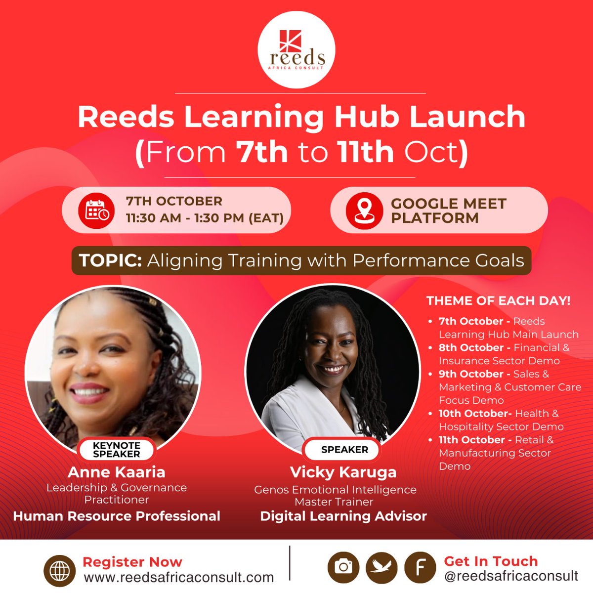 ReedsAfrica's tweet photo. We're thrilled to introduce the Reeds Learning Hub.
Join us for a week-long launch with each day focused on industry specific demos
Register now: https://t.co/kDfxaIzEMg
Donβt miss out on this
#reedsafricaconsult #digitallearningplatform https://t.co/GsRuGVBeQ4