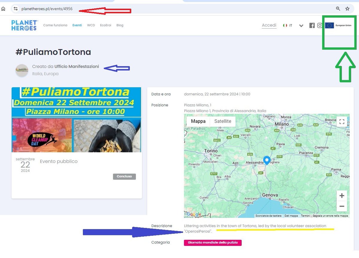 OperosiPerosi's tweet photo. 3' articolo #LaStampa per il #worlcleanupday #PuliamoTortona . Abbiamo anche condotto la  #Tortona di @alecattelan nel #crowdfunding dei #PlanetHeroes. Grazie anche a #ReCig @ambientenonsolo @Greenreport_it @GreenHeroesKC @Kyoto_Club @GassmanGassmann https://t.co/b4s2k3sDE9