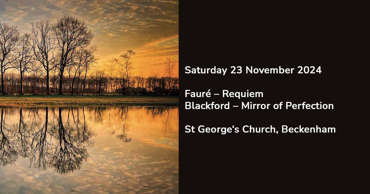 Date for your diary! Our next concert, featuring the much-loved Fauré Requiem, will be on 23 November. #Beckenham #choir

beckenhamchorale.org.uk/next-concert