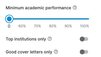 most irrelevant filtering options on any job applicant tracking system

just let me filter by: 
- eats &lt;10% carbs
- lifts &gt;3 times per week