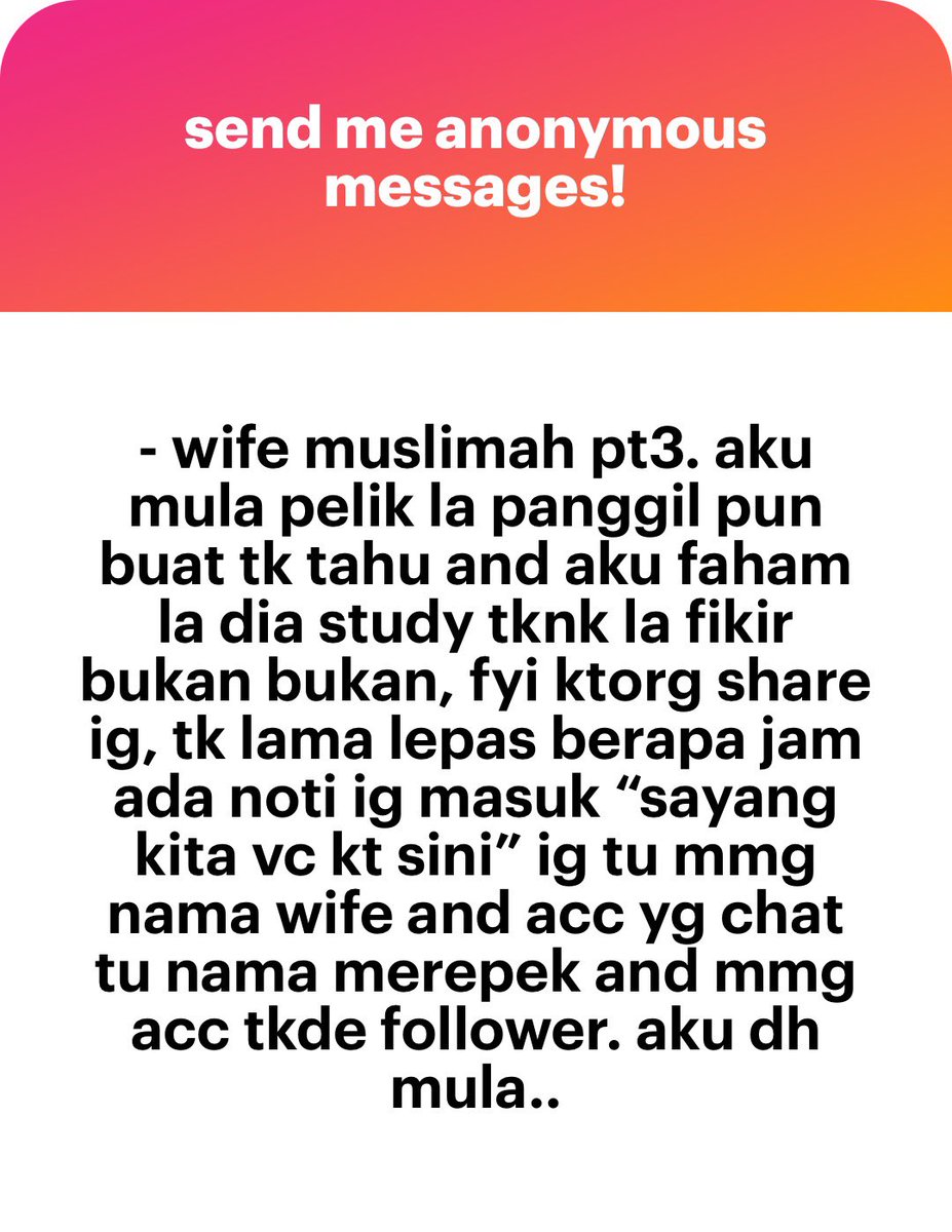 meinmokhtar's tweet photo. Kalau tak bagi or support, cakap laki clip wings, laki kejam la, takleh tengok perempuan lebih la. Dah bagi, jadi cmni plak.  Hm https://t.co/mbc66InTwo