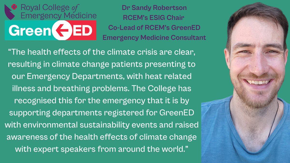 A climate crisis is here, and EM heroes in Emergency Departments are treating patients suffering from its effects. Through <a href="/GreenED_uk/">GreenED</a> they are also contributing towards national net zero targets and creating financial savings for EDs while maintaining or improving patient care.