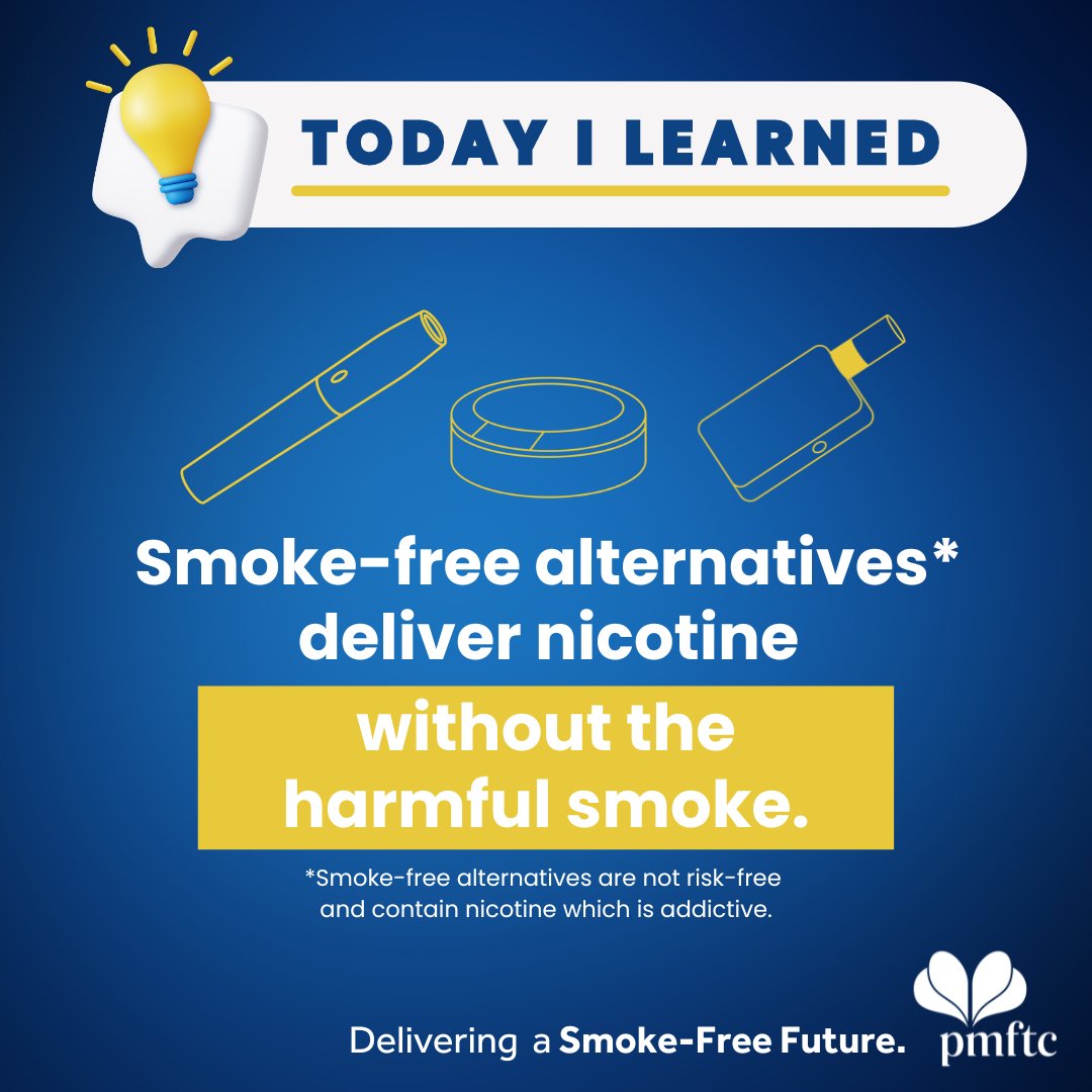 #TodayILearned that nicotine without cigarette smoke is possible. 

Because of the technology, smoke-free alternatives deliver nicotine without the harmful chemicals from cigarette smoke, so they can be a better option for adult smokers who don't quit.