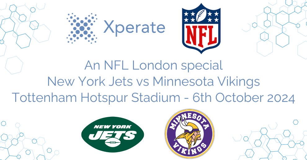 On Sunday, Xperate will be visiting the Tottenham Hotspur Stadium to watch the New York Jets vs the Minnesota Vikings in an NFL London special.

Xperate hope that you all have a fantastic time and get an exciting game!

#nfllondon #tottenhamhotspurstadium #xperate #legaltech