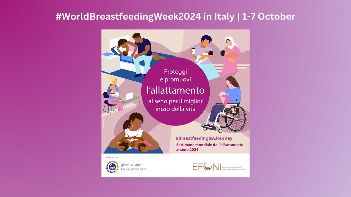 GFCNI (@gfcni_newborn) on Twitter photo 🚀 #WorldBreastfeedingWeek2024 in Italy! | 1-7 Oct
Let’s raise awareness of the benefits of Mother’s Own Milk (#MOM), especially for preterm infants!
Find ready-to-use materials on our campaign page: bit.ly/WBW_2024
#SettimanaMondialeAllattamento #SAM2024
<a href="/VivereOnlus1/">Vivere Onlus</a> 🚀 #WorldBreastfeedingWeek2024 in Italy! | 1-7 Oct
Let’s raise awareness of the benefits of Mother’s Own Milk (#MOM), especially for preterm infants!
Find ready-to-use materials on our campaign page: bit.ly/WBW_2024
#SettimanaMondialeAllattamento #SAM2024
<a href="/VivereOnlus1/">Vivere Onlus</a>