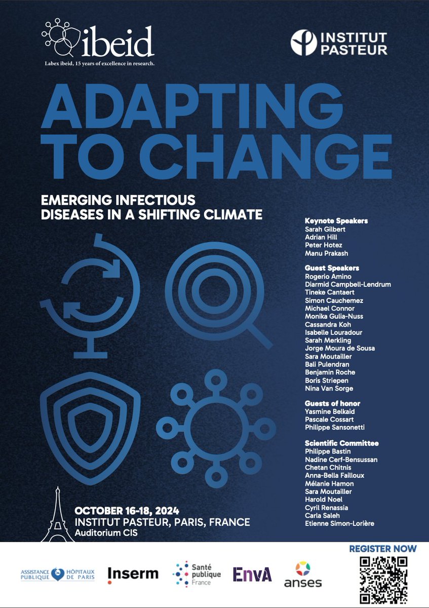Institut Pasteur, since 1887 (@institutpasteur) on Twitter photo ⏰ Time’s almost up!
Last chance to register for the Adapting to Change Scientific Conference - Sign up by Friday, October 4th! 🚀
➡️ ibeid-2024.conferences-pasteur.org/home
Don’t miss groundbreaking talks, networking with top scientists, and unforgettable moments. ⏰ Time’s almost up!
Last chance to register for the Adapting to Change Scientific Conference - Sign up by Friday, October 4th! 🚀
➡️ ibeid-2024.conferences-pasteur.org/home
Don’t miss groundbreaking talks, networking with top scientists, and unforgettable moments.