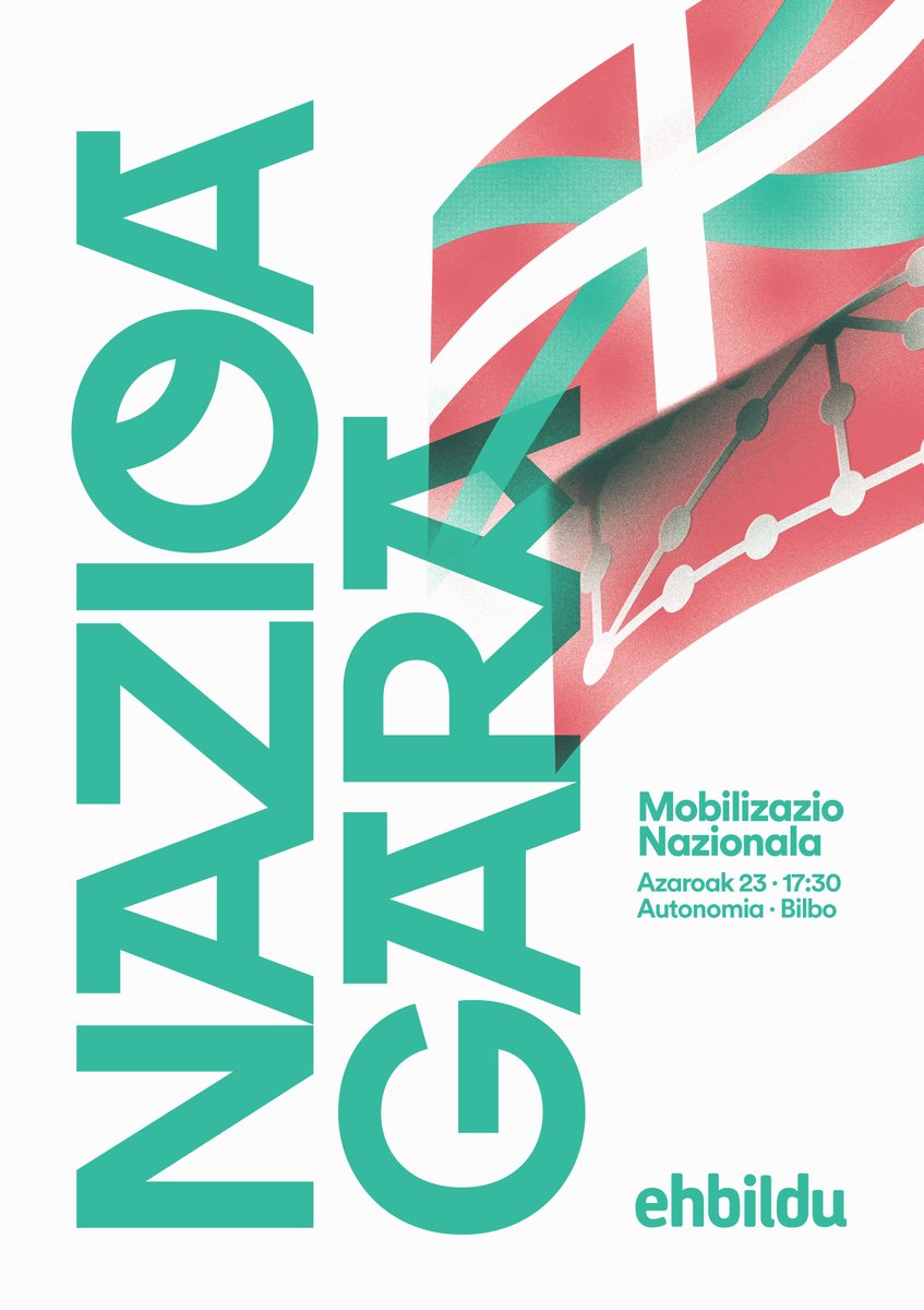 Azaroaren 23an Bilbon elkartuko gara nazioa garela aldarrikatzeko.

17:30 • Autonomia • #NazioaGara