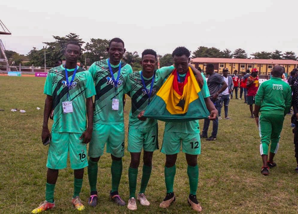 udsvibes's tweet photo. #UDS wins African Championship! Defeats UNILAG 3-0 in FASU Games finale! Represents Africa at World University Football Tournament in China! 

#ChooseUDS #PrideoftheNorth #FASU #Ghana #Games #Lagos

 https://t.co/u9ecTzKMnD https://t.co/KYOVuuDiri
