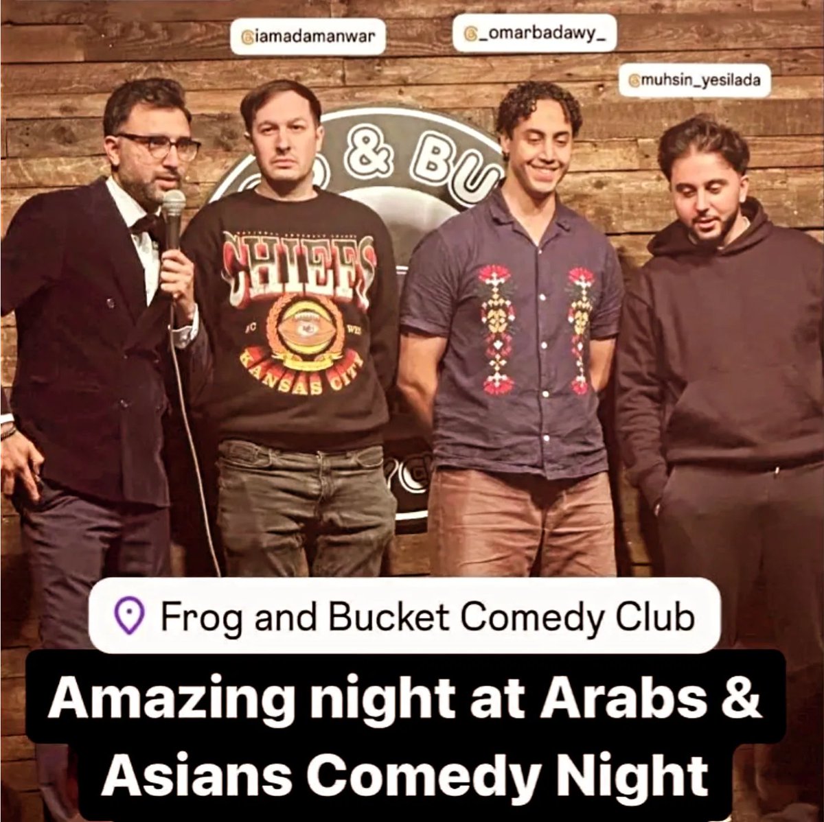 IAmAdamAnwar's tweet image. Last night I did Arabs vs Asians at the venue it all started for me @frogandbucket

These are the moments where I get to look back, realising how far I&apos;ve come. From the 1st time I ever did stand-up being here, at a gong show to doing 15 mins of the hits curated for apnay
