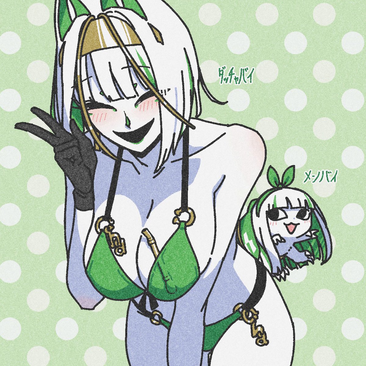 #今月描いた絵を晒そう
なんか乳脂肪分多めだったな… 