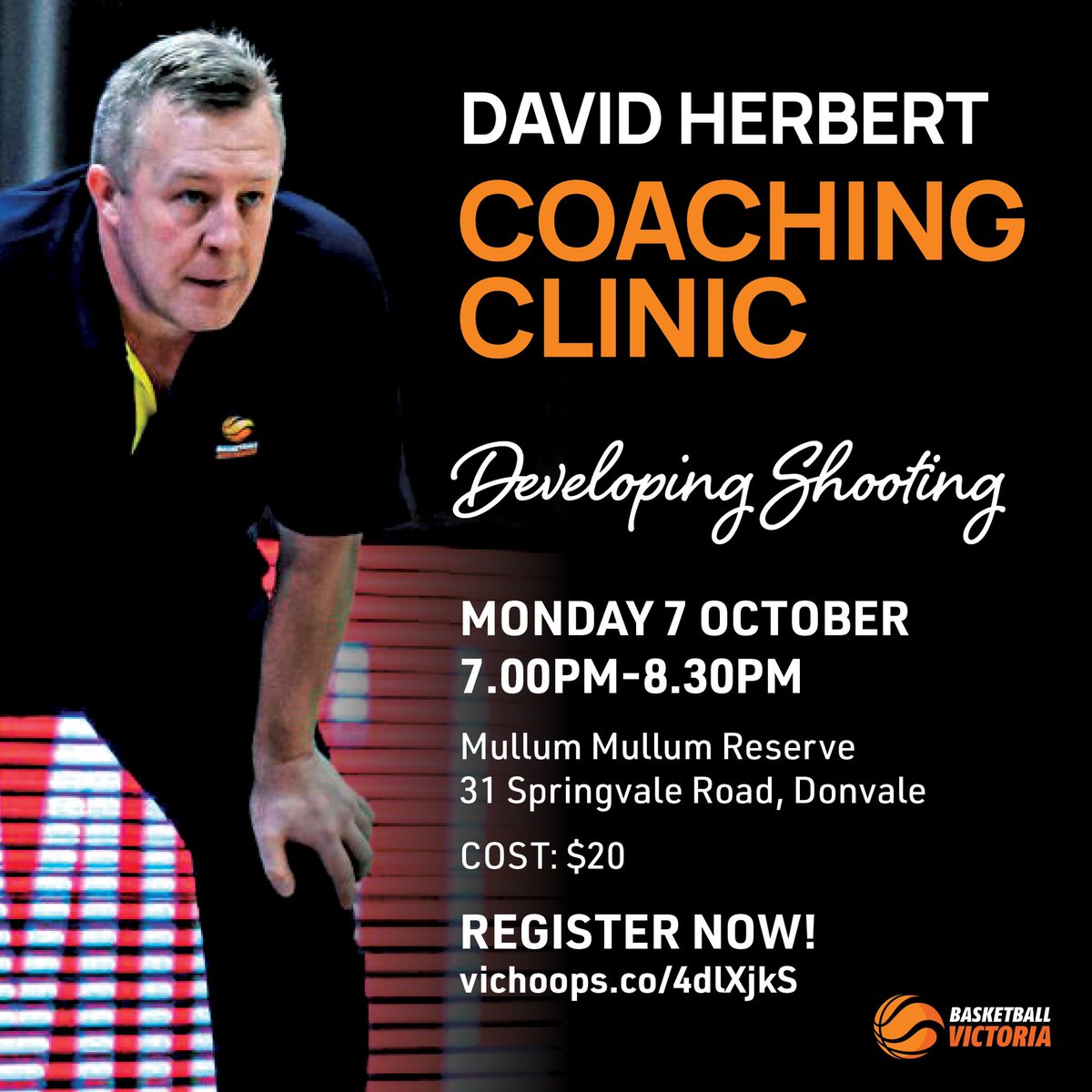 Great opportunity for coaches to attend a clinic with <a href="/Herbiehoops/">David Herbert</a> from <a href="/BACentreofExcel/">Centre of Excellence</a> on “Developing Shooting” next Monday night. All details on the flyer!