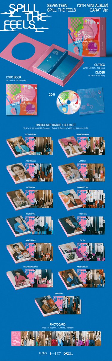 Open Pre Order Seventeen  12th Mini Album SPILL THE FEELS

CARAT VERSION (CARVER) - FIX MEMBER No POB
DP 200k
• Wonwoo 320k
• Jeonghan Mingyu 280k
• Other Member 250k
• Random 230k DP 180k

✔️Bersih INA
✔️Packing
✔️Surabaya Jatim
⚠️Limited Quota
🔗 bit.ly/pomilkiyway