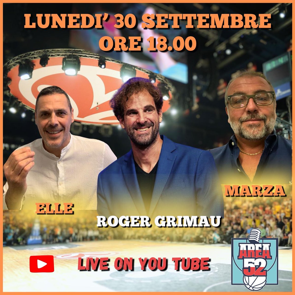 AREA 52 (@areacinquanta2) on Twitter photo Riparte l’Eurolega ed eccoci qua, come sempre! Insieme a Roger Grimau entreremo nei dettagli della stagione che ci aspetta senza farci mancare il racconto dei tanti segreti della panchina!
#AREA52 #euroleague #Devotion <a href="/marzagalia/">Alberto Marzagalia</a> <a href="/ellesolaini/">Andrea Solaini (Elle)</a> Riparte l’Eurolega ed eccoci qua, come sempre! Insieme a Roger Grimau entreremo nei dettagli della stagione che ci aspetta senza farci mancare il racconto dei tanti segreti della panchina!
#AREA52 #euroleague #Devotion <a href="/marzagalia/">Alberto Marzagalia</a> <a href="/ellesolaini/">Andrea Solaini (Elle)</a>