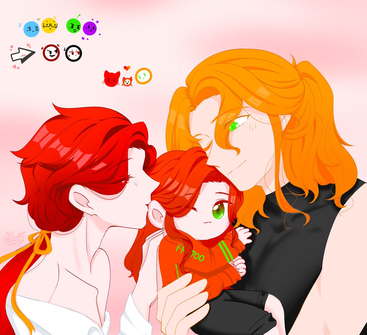 choco_A_milk's tweet photo. Happy family~ 🧡❤️
#SecRed #animationvsminecraftfanart #animationvsminecraft #animationvsanimator https://t.co/ZS2FGLZKVH