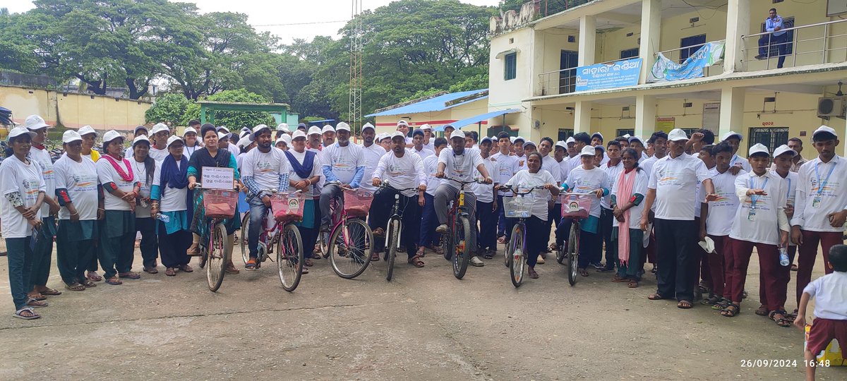 Cycle Rally program organised at NAC, Balimela in connection with Swachhata Hin Seva capmaign.