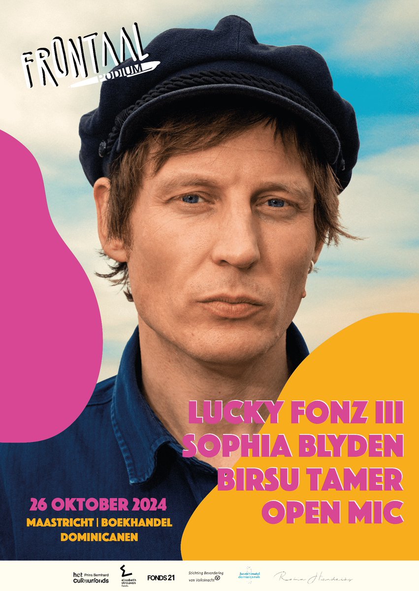 Op 26 oktober is Frontaal weer te vinden in Maastricht bij Boekhandel Dominicanen. Kom je ook?