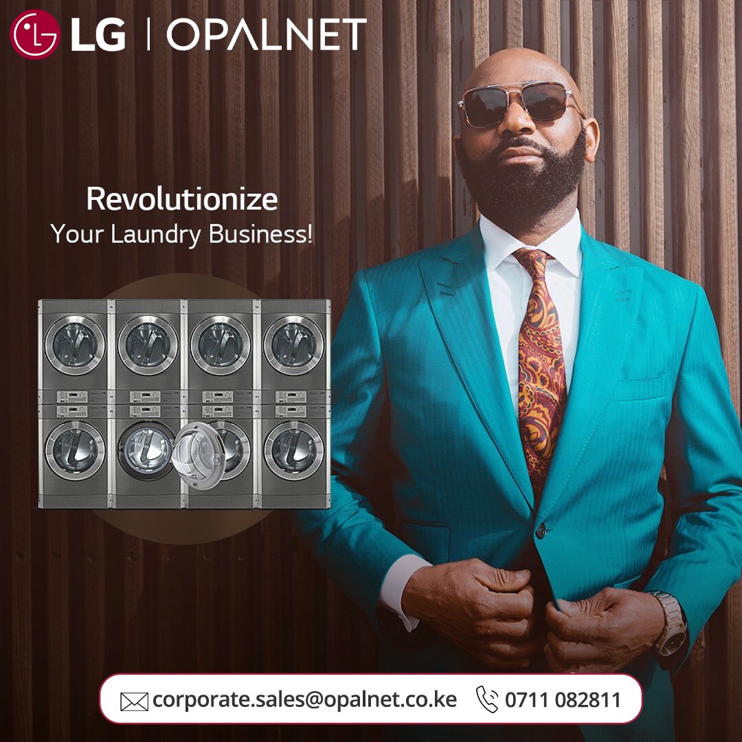 OpalnetLimited's tweet image. opalnet.co.ke/laundry/commer…  Revolutionize your Business with Smart Laundry Solutions from LG. Call/WhatsApp 0711082811 for more information.  Email us @ corporate.sales@opalnet.co.ke
#Smartbusinesssolution #LifesGood #LGWashingMachines #CommercialLaundry #TitanWasher #LargeCapacity