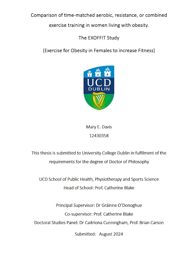 Delighted to have successfully defended my PhD last week. Massive thanks to my supervisors Dr Gráinne O’Donoghue &amp; <a href="/Blake_Cath/">Catherine Blake</a> &amp; DSP <a href="/caitrionacunn/">caitriona cunningham</a>, <a href="/DrBPCarson/">Brian Carson</a>
Sincere thanks Dr Catherine Doody &amp; <a href="/DrChrisBarton/">Christian Barton</a> for the thought provoking discussion and <a href="/OliveLennon1/">Olive Lennon</a> for chairing