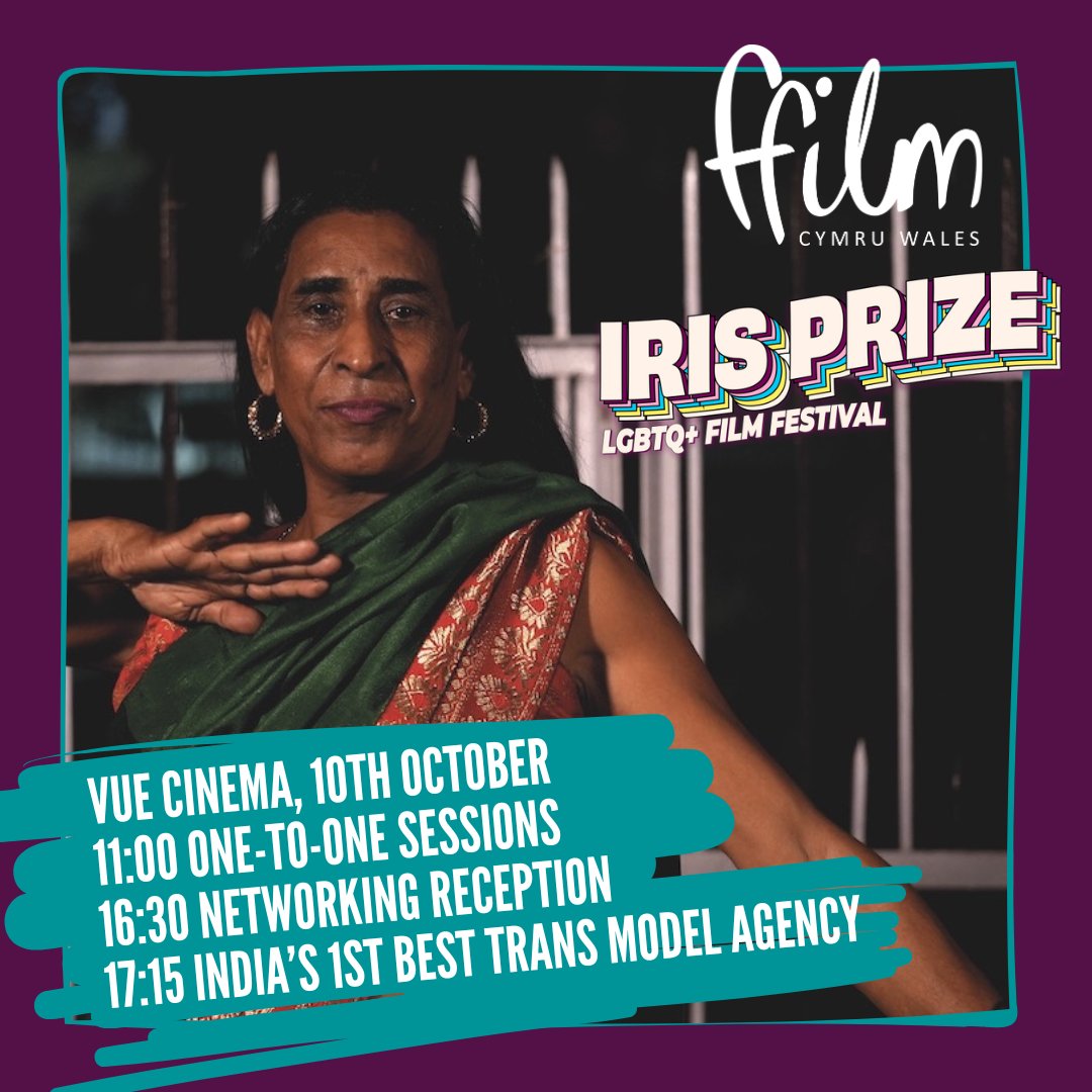 Join us at <a href="/irisprize/">Iris Prize LGBTQ+ Film Festival</a> LGBTQ+ Film Festival! We’re holding one-to-one sessions for filmmakers, then a networking drinks reception before the screening of Ila Mehrotra’s #FfilmCymruFunded documentary India’s 1st Best Trans Model Agency. Find out more here: ffilmcymruwales.com/news-and-event…