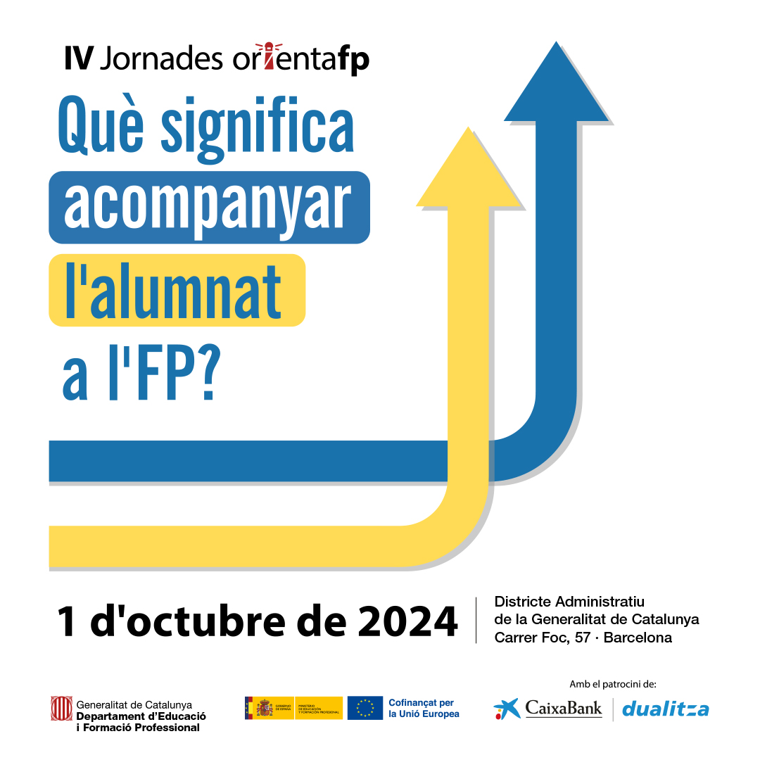ORIENTAFP (@jorientafp) on Twitter photo Queden 24 hores per la IV Jornada d'<a href="/JOrientafp/">ORIENTAFP</a>
Què significa acompanyar l'alumnat a l'FP?
📅 1 d'0ctubre 2024
🕑 9:00 hores
PROGRAMA:
triaeducativa.gencat.cat/ca/viver-fp/or…
Streming en català i en castellà:
VERSIÓ CATALÀ
youtube.com/live/c943UiAKV…
VERSIÓ CASTELLÀ
youtube.com/live/-uP0fB3z8… Queden 24 hores per la IV Jornada d'<a href="/JOrientafp/">ORIENTAFP</a>
Què significa acompanyar l'alumnat a l'FP?
📅 1 d'0ctubre 2024
🕑 9:00 hores
PROGRAMA:
triaeducativa.gencat.cat/ca/viver-fp/or…
Streming en català i en castellà:
VERSIÓ CATALÀ
youtube.com/live/c943UiAKV…
VERSIÓ CASTELLÀ
youtube.com/live/-uP0fB3z8…