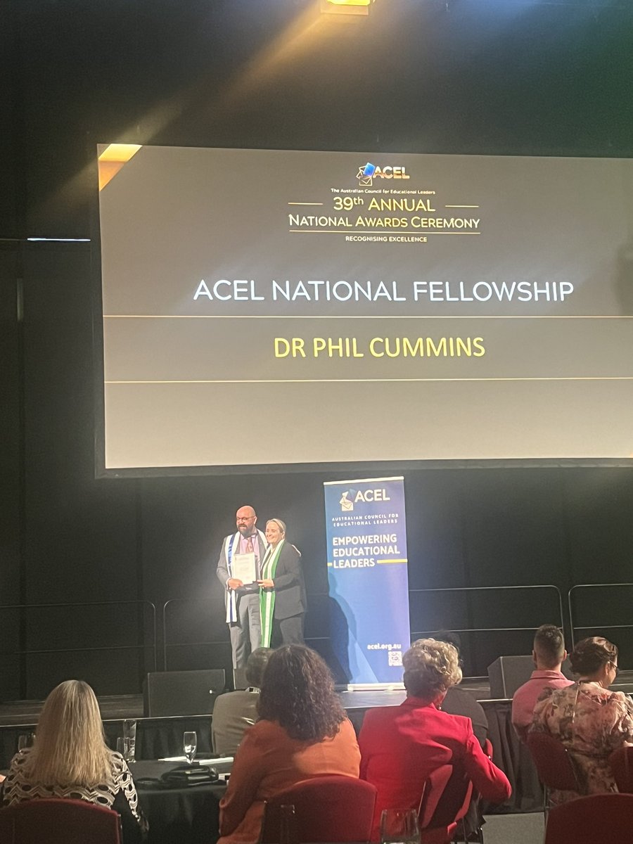 mareewhiteley's tweet image. Congratulations to an excellent educational leader &amp;amp; @acelaustralia Fellowship award recipient @DrPhilCummins #loveyourwork @aSftomorrow 👏🏼👏🏼
#ACELNC24 #acel