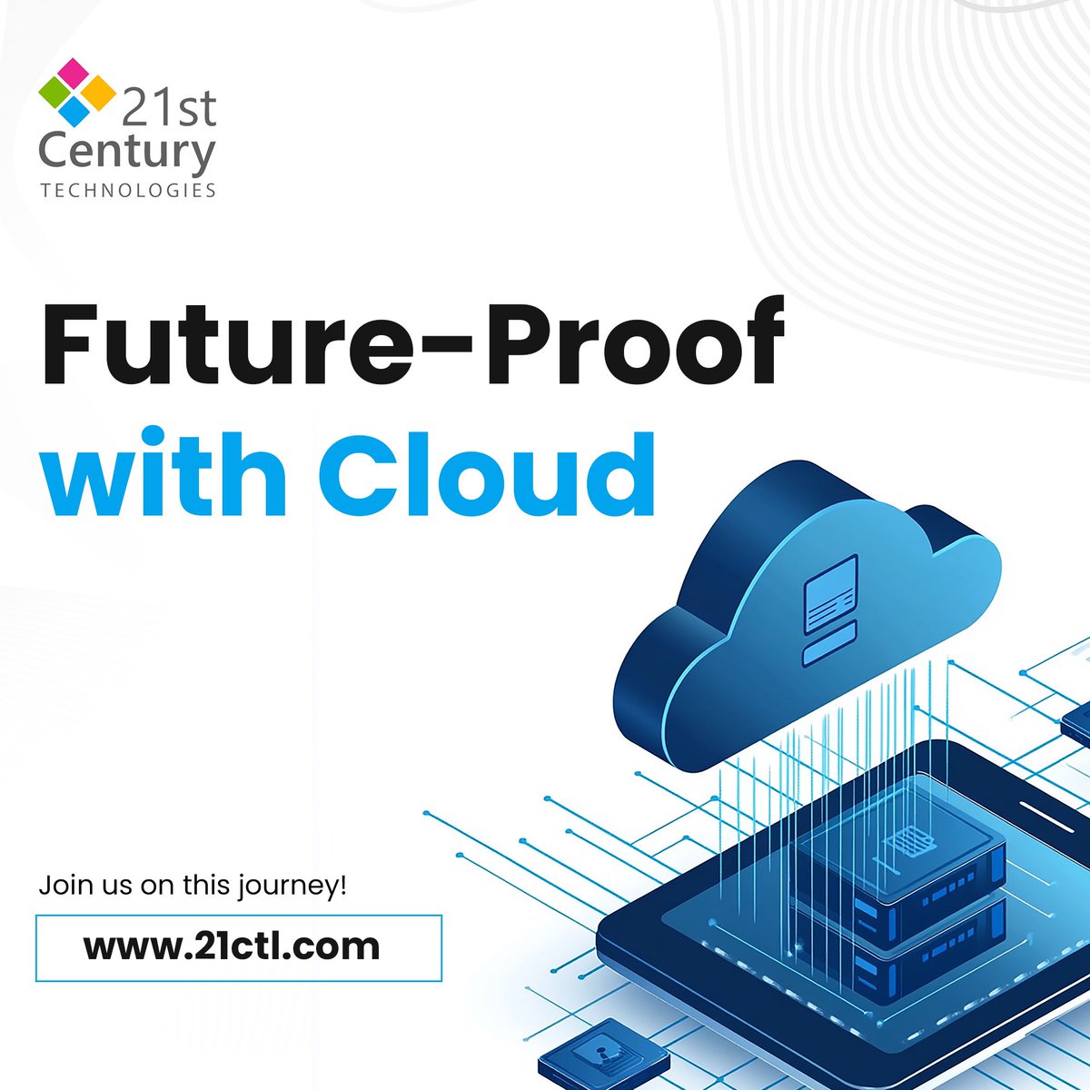 21st_ctl's tweet photo. Stay ahead of the curve with 21st Century and future-proof your business with our cloud services. https://t.co/b2G5NwAjX7
