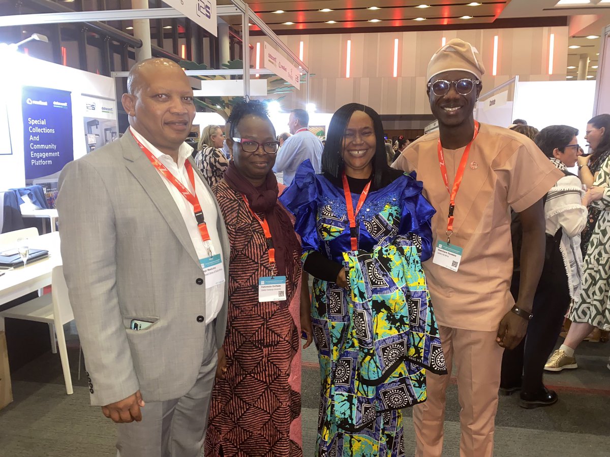 damoyedele's tweet image. Sidelines of the @IFLA #IIFS24 with Kepi Madumo National Librarian @NLSA1 , Prof. Chinwe Anunobi National Librarian @Librarygovng  and Prof. Onifade