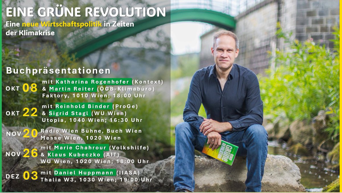 Michael Soder (@ecolomist) on Twitter photo Wahl geschlagen - Herausforderungen bleiben
⏩Beschleunigung der Dekarbonisierung
⚖️Gerechte Verteilung der Transformationslasten
♻️Auf- & Ausbau grüner Technologien
Wie es weitergeht diskutiere ich mit <a href="/KRogenhofer/">Katharina Rogenhofer</a> <a href="/MartinReiter_/">Martin Reiter</a> <a href="/SigridStagl/">Sigrid Stagl</a> <a href="/Reini_Binder/">Reinhold Binder</a> <a href="/daniel_huppmann/">Daniel Huppmann</a> uvm Wahl geschlagen - Herausforderungen bleiben
⏩Beschleunigung der Dekarbonisierung
⚖️Gerechte Verteilung der Transformationslasten
♻️Auf- & Ausbau grüner Technologien
Wie es weitergeht diskutiere ich mit <a href="/KRogenhofer/">Katharina Rogenhofer</a> <a href="/MartinReiter_/">Martin Reiter</a> <a href="/SigridStagl/">Sigrid Stagl</a> <a href="/Reini_Binder/">Reinhold Binder</a> <a href="/daniel_huppmann/">Daniel Huppmann</a> uvm