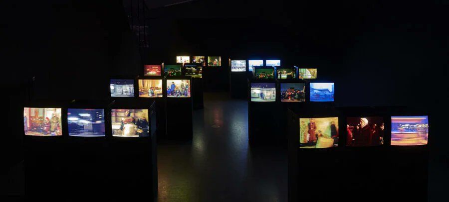 Zach (@zachdfr1) on Twitter photo If you're in Paris until January 19th checkout our latest installation <a href="/jeudepaume/">Jeu de Paume</a> where we installed over 40 CRT monitors for "Travelling" by Chantal Akerman, featuring her groundbreaking films, installations, and rare archives. A tribute to her lasting influence, tracing her If you're in Paris until January 19th checkout our latest installation <a href="/jeudepaume/">Jeu de Paume</a> where we installed over 40 CRT monitors for "Travelling" by Chantal Akerman, featuring her groundbreaking films, installations, and rare archives. A tribute to her lasting influence, tracing her