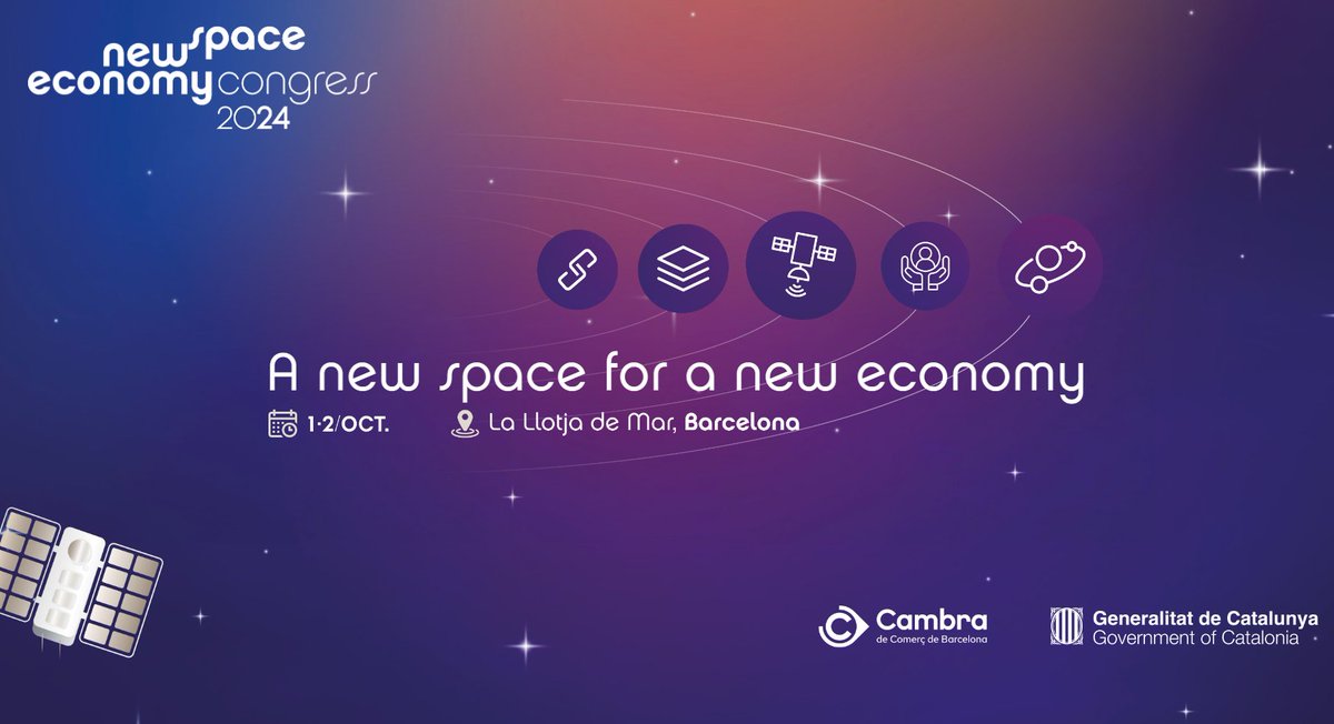 Tomorrow and Wednesday, the space industry gathers once again at the #NewSpaceEconomyCongress Barcelona 2024 to explore and discuss the business opportunities within this ever-growing sector.

Mark your calendar for October 1st at 17:00h, when Xavier Llairo, our CCO, will be