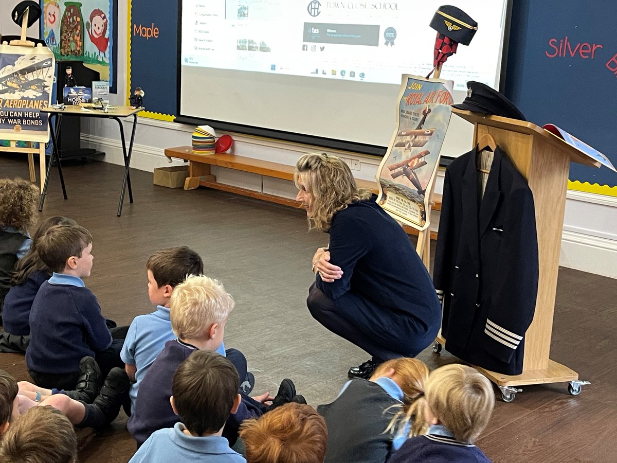 TownCloseSchool's tweet photo. Drawing on her 20 years of professional experience flying in a range of passenger aircraft including Concorde, Mrs Taylor delivered a fascinating Assembly to Pre Prep this morning about the evolution of aviation.
#TownClosePrePrep #TownCloseAssembly #TownCloseMoments https://t.co/kNa4mlapWb