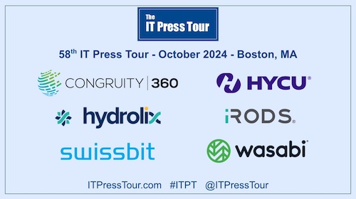 The IT Press Tour (@itpresstour) on Twitter photo The 58th Edition of <a href="/ITPressTour/">The IT Press Tour</a> starts soon in Boston pn7.fr/ITPT w/ 8 companies among them <a href="/Congruity360/">Congruity360</a> <a href="/HYCUInc/">HYCU, Inc.</a> @GetHydrolix <a href="/irods/">iRODS</a> <a href="/Swissbit_AG/">Swissbit AG</a> <a href="/wasabi_cloud/">Wasabi Technologies</a> #MultiCloud #Flash #SSD #AI #NVMe #DataManagement #DataProtection #storage #S3 #SaaS #Analytics #ITPT The 58th Edition of <a href="/ITPressTour/">The IT Press Tour</a> starts soon in Boston pn7.fr/ITPT w/ 8 companies among them <a href="/Congruity360/">Congruity360</a> <a href="/HYCUInc/">HYCU, Inc.</a> @GetHydrolix <a href="/irods/">iRODS</a> <a href="/Swissbit_AG/">Swissbit AG</a> <a href="/wasabi_cloud/">Wasabi Technologies</a> #MultiCloud #Flash #SSD #AI #NVMe #DataManagement #DataProtection #storage #S3 #SaaS #Analytics #ITPT