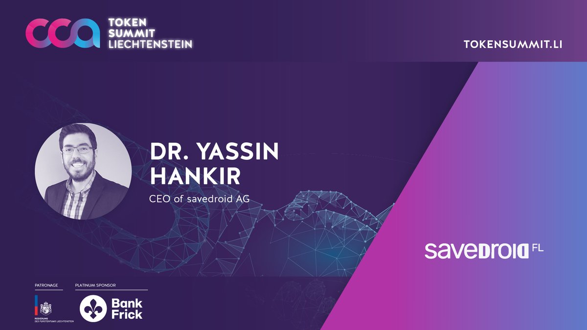 CCA TRUSTLESS TECHNOLOGIES ASSOCIATION e.V. (@cryptocountrya1) on Twitter photo 🎤Exciting Speaker Announcement!🎉
We're honored to announce that Dr. Yassin Hankir (<a href="/YassinHankir/">Dr. Yassin Hankir</a>), Founder & CEO at savedroid AG, will be speaking at the #CCATokenSummit2024!
Your ticket is one click away: eventbrite.com/e/cca-token-su… 🎤Exciting Speaker Announcement!🎉
We're honored to announce that Dr. Yassin Hankir (<a href="/YassinHankir/">Dr. Yassin Hankir</a>), Founder & CEO at savedroid AG, will be speaking at the #CCATokenSummit2024!
Your ticket is one click away: eventbrite.com/e/cca-token-su…