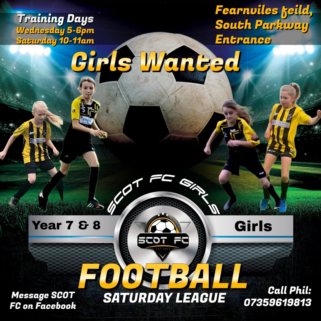 U13 Girls looking for players to join a newly formed team 💛🖤💛🖤