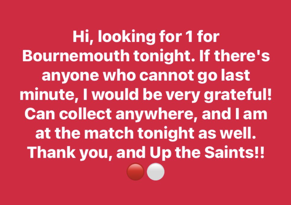 #SaintsFC please comment and follow me so we can DM 🔴⚪️