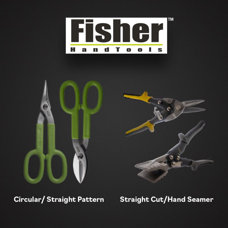 LevisBuildComp's tweet image. The Fisher Hand Tools Aviation Snips feature dropped forged chrome blades and serrated edges for easy, precise cutting of metal panels. They can cut 18 gauge stainless steel—an essential tool for any metal panel job! #AviationSnips #MetalworkingTools