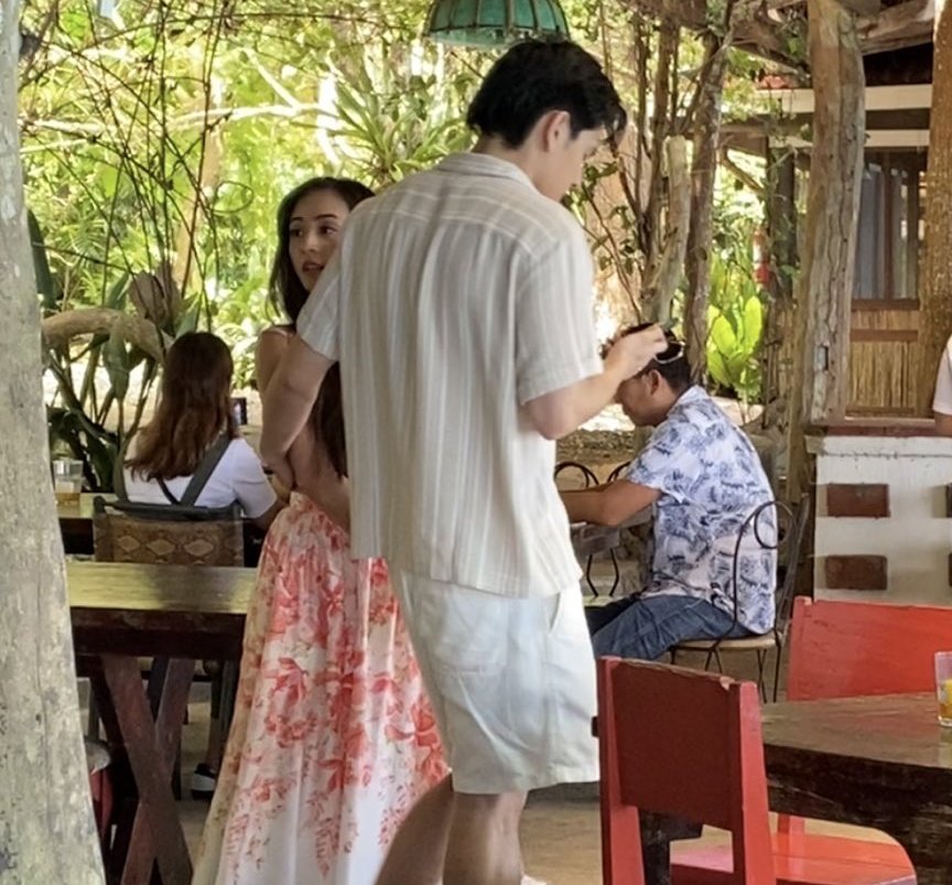 hyelyses's tweet image. now let's talk about gab and his hand placement throughout their bohol trip, like it never left hya's waist! he is never beating the gab 'clingy' lagman allegations i fear

#HyacinthCallado | #GabLagman
#HyGab | #ChasingInTheWild