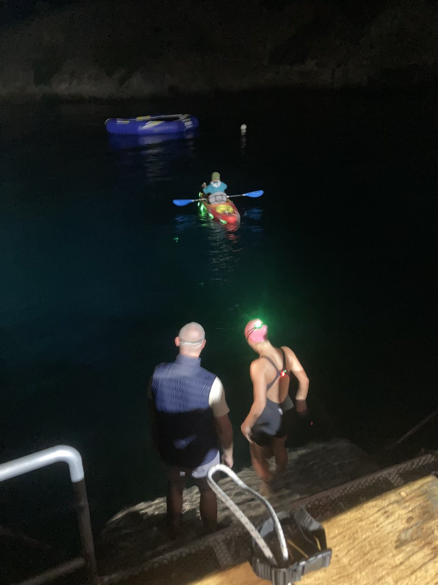 Tessa Garside has started her Catalina Channel swim being escorted by Pacific Star. She started from the island with some unfavourable currents but these should subside after 3hrs. A gentle swell but generally excellent conditions  <a href="/RedTopSwim/">RedTopSwim</a>