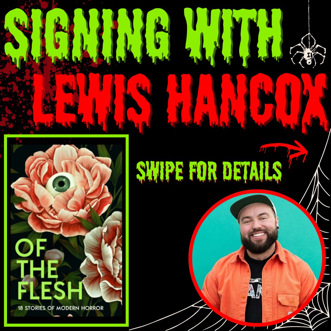 StHBookStop's tweet photo. ONE MONTH until we welcome @LewisHancox back to The Book Stop to celebrate the release of #OfTheFlesh 👻
Head to the link below to grab your tickets & get your costumes ready for the Halloween costume competition on the night!🎃
https://t.co/APu7drnCXh https://t.co/9OQD0x4KkC