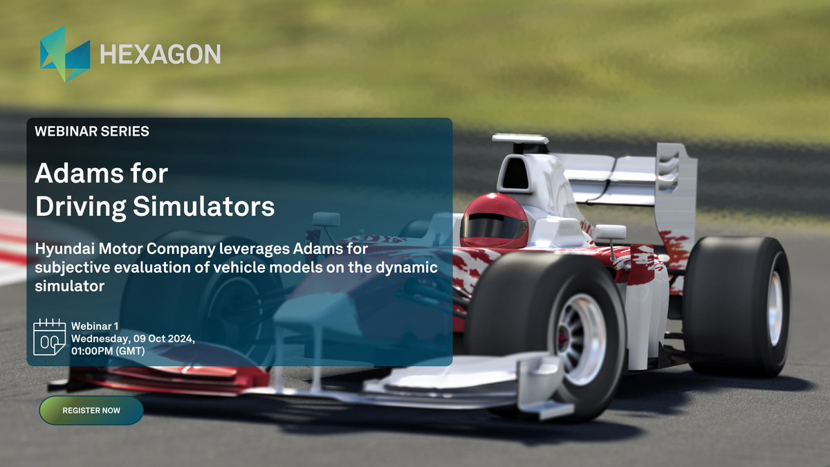 🚗 Webinar: Hyundai Motor Company leverages Adams for subjective evaluation

Discover how Ansible Motion dynamic simulator Delta S3 replicated real driving conditions and provided subjective feedback.

📆 October 9, 2024
01:00 pm (GMT)

📒 Register here - hxgn.biz/3TIkteh