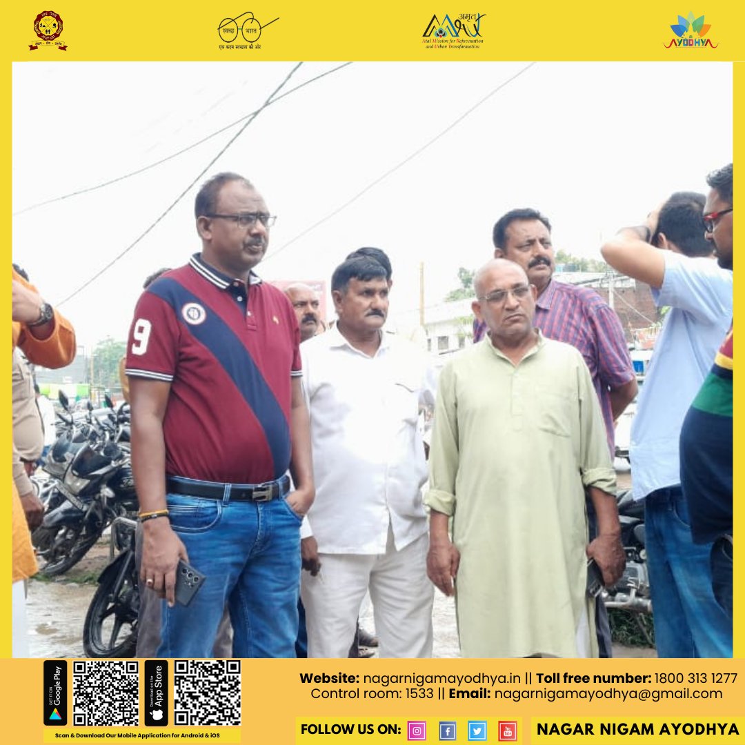 AyodhyaNgrNigam's tweet image. नगर आयुक्त श्री संतोष कुमार शर्मा द्वारा दुर्गा पूजा समिति के सदस्यों के साथ वजीरगंज जप्ति मोहल्ले के रामलीला मैदान में निगम द्वारा प्रदत्त की जाने वाली समस्त व्यवस्थाओं के संबंध में स्थलीय निरीक्षण किया गया।
#durgaPuja2024 #ayodhyadevelopment #nagarnigamayodhya
