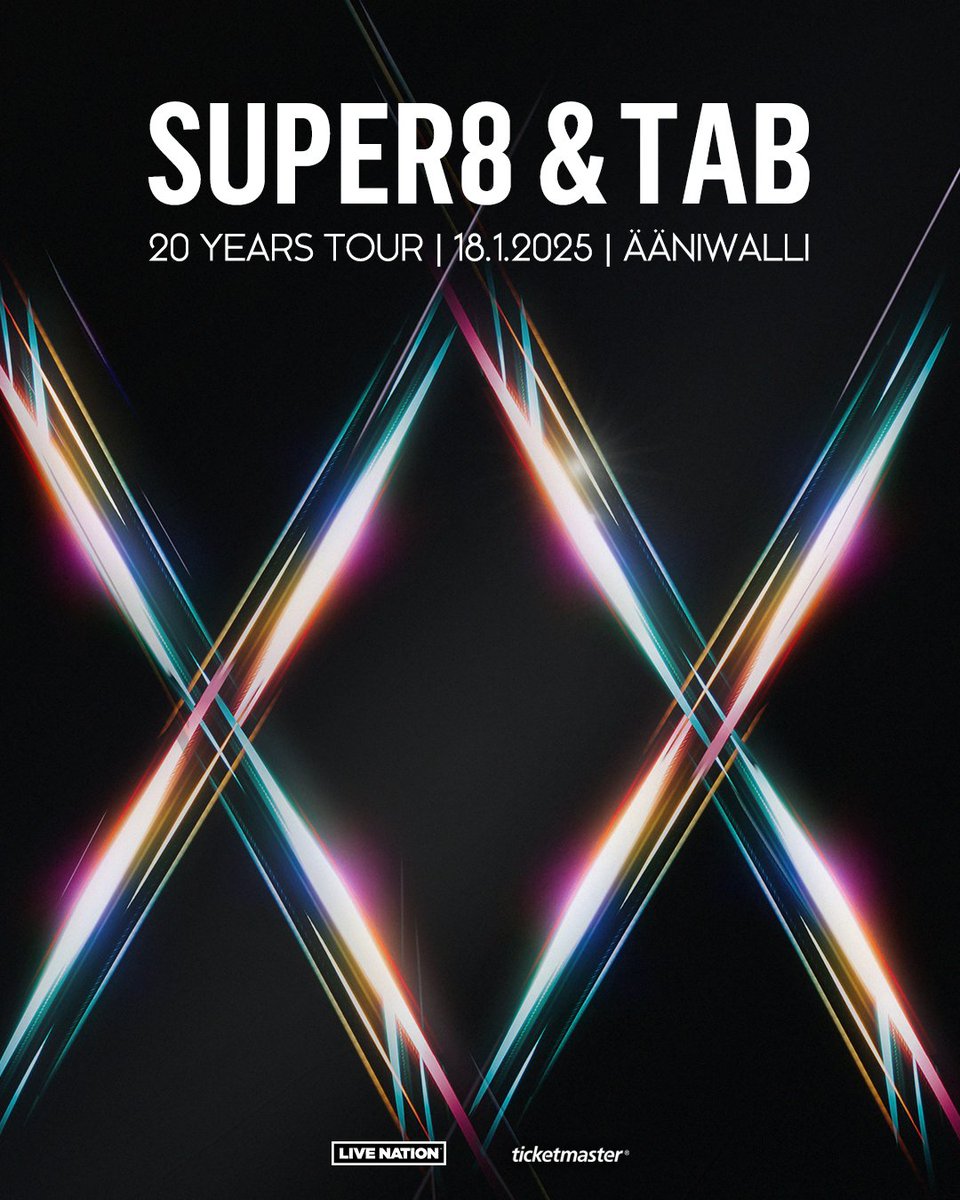 To kick off our ‘20 Years of Super8 &amp; Tab’ tour, we’ll start at Ääniwalli in Helsinki. Join us for a special night as we take you through the music that shaped our past, present, and future. We can't wait to celebrate this journey with you!

🎫Tickets: bit.ly/3XXUEcO